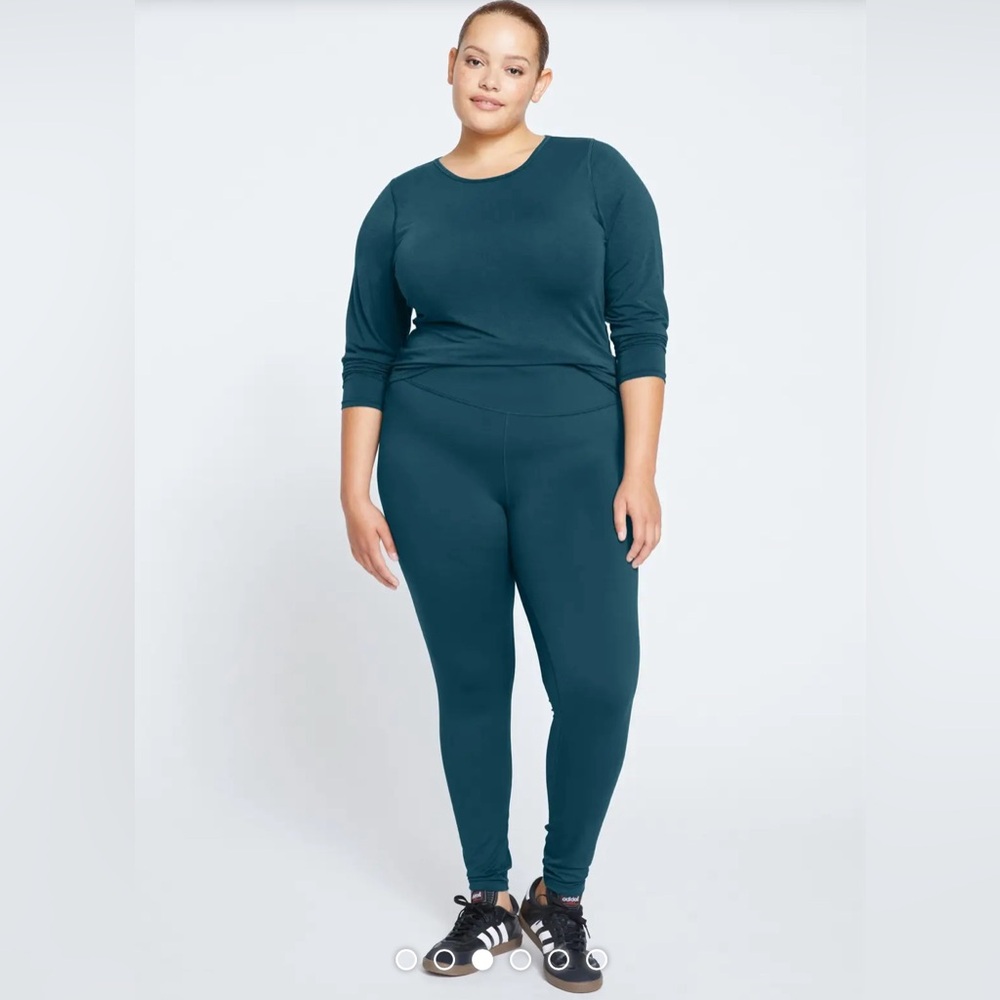 Universal Standard Game leggings in teal